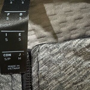 adidas women’s small grey and black zipper jacket